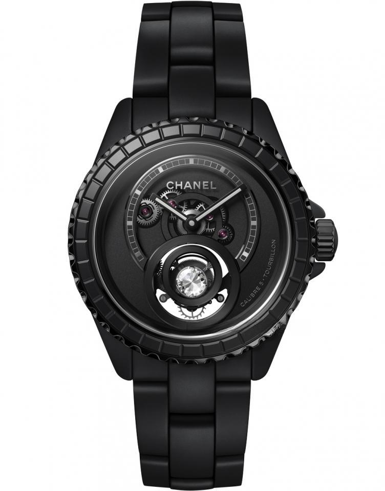 （J12 Caliber 5 鑽石陀飛輪腕錶）